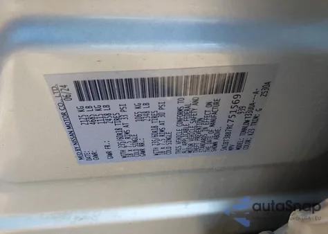 2024 Nissan Rogue Sv z USA, uszkodzony, nr VIN 5N1BT3BB7RC751569